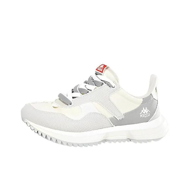 Kappa Anti Slip Wear Resistant Low Top Running Shoes Unisex White Gray-0