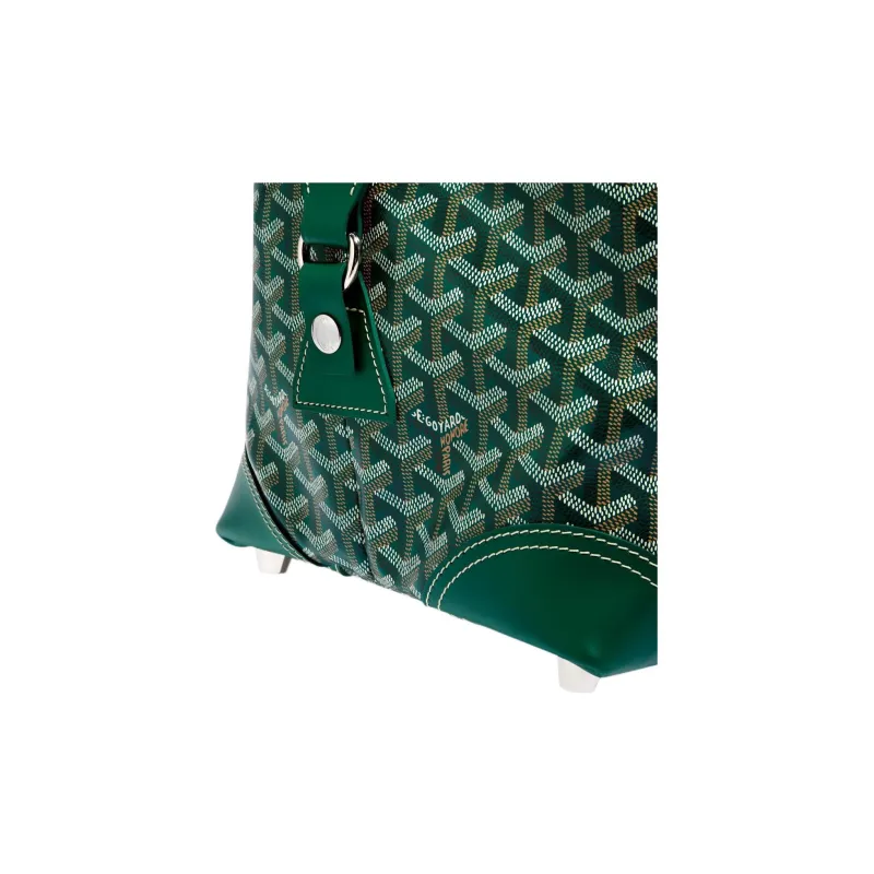 GOYARD Bowling Canvas With Leather Dog's Teeth Travel Bag Sports Bag Duffel Bag Regular Unisex Green-1