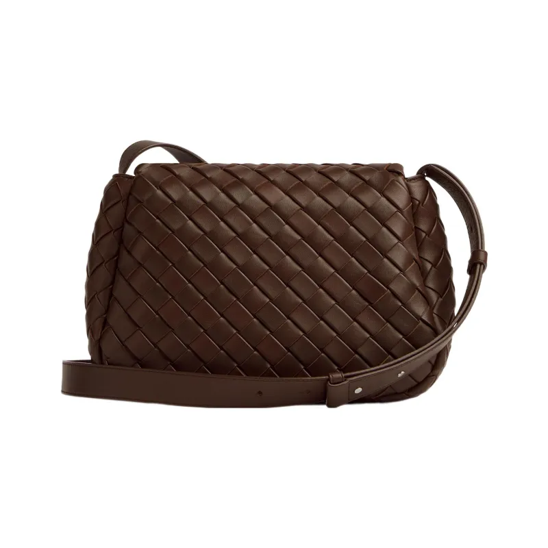 Bottega Veneta Leather Shoulder Bag, Crossbody Bag Trumpets Men's Brown-2