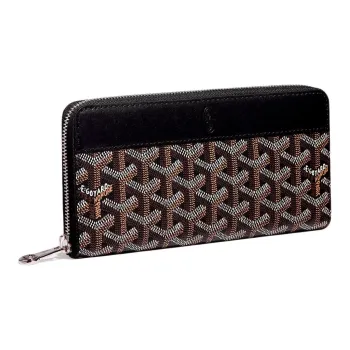 GOYARD MATIGNON Canvas With Leather Clutch Wallet Large Size Unisex 11 Colors