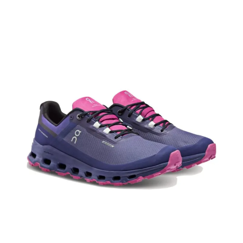 On Cloudvista Collection Cushioned Slip-Resistant Abrasion-Resistant Low-Top Running Shoes Women's Blue Purple-2