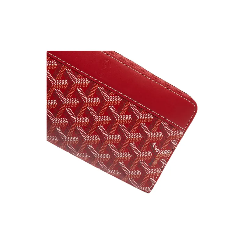 GOYARD MATIGNON Canvas With Leather Clutch Wallet Large Size Unisex 11 Colors-5