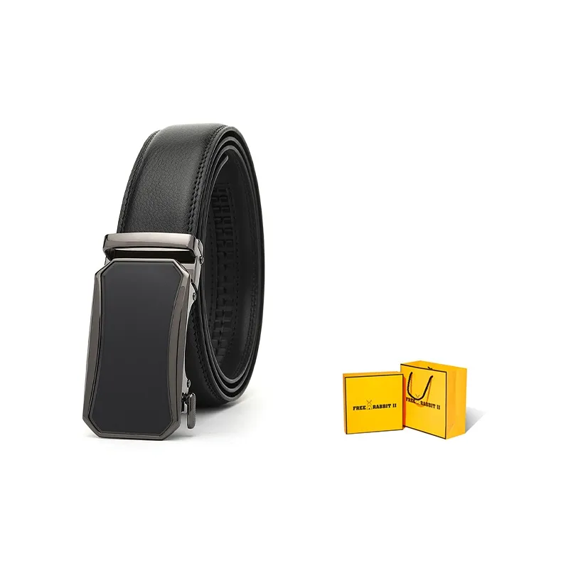 FREE RABBITⅡ Business Automatic Buckle Suitable For Young And Middle Aged Punching Men's 3.5cm-0