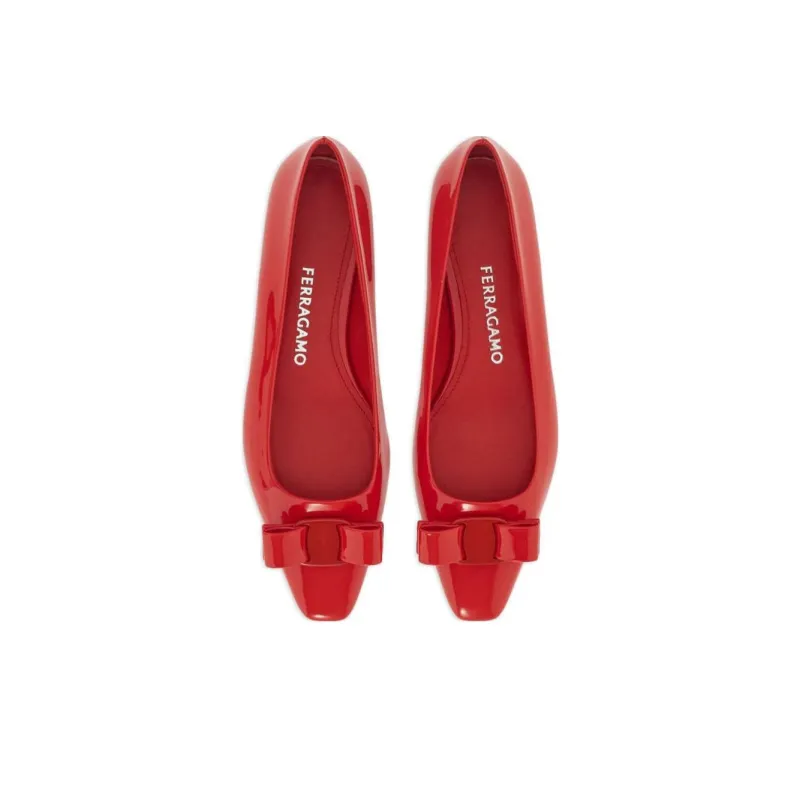 FERRAGAMO Vara Bow-detail Ballerina Shoes-3