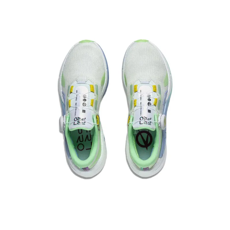 LiNing Furious Rider 7.0 PRO Anti Slip Wear Resistant Low Top Running Shoes Women's Green White Blue-3