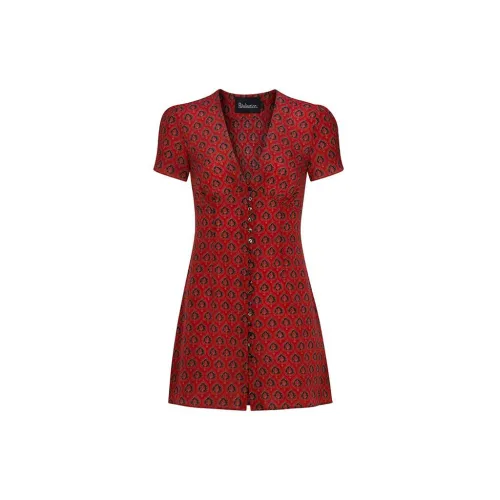 Réalisation Par Short-Sleeved Dresses Women's Red