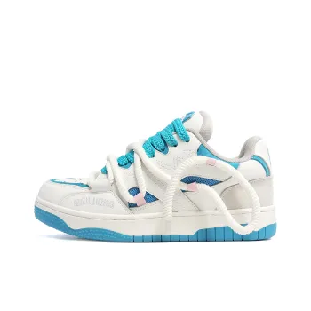 MR.PESIN Skateboard Shoes Unisex Low Top White Blue