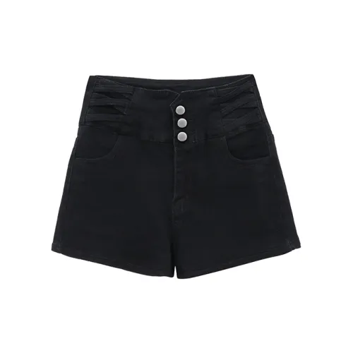 FOCOS STUDIO Denim Shorts Women's Black