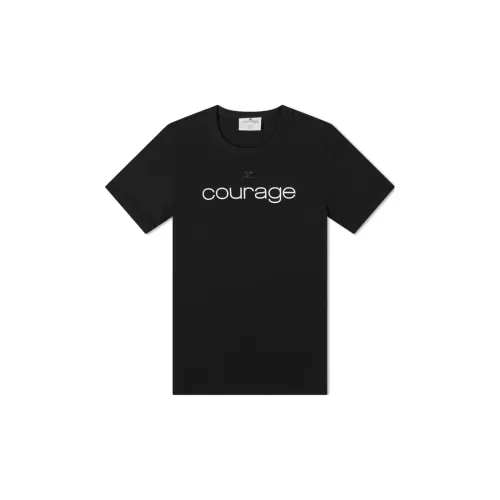 COURREGES T-Shirts Women's Black