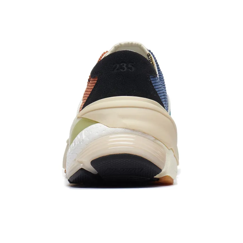 LiNing Wuji Slip Resistant Lightweight Wear Resistant Low Top Skateboard Shoes Men's Brown Blue-4