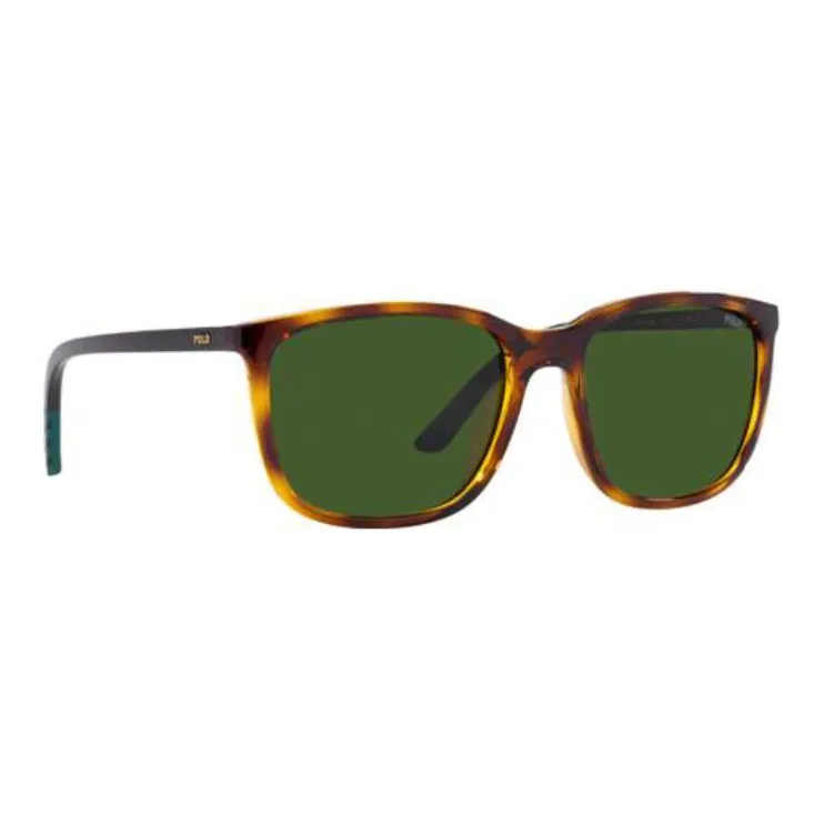 Polo Ralph Lauren Plastic Square Sunglasses Men's Brown-2