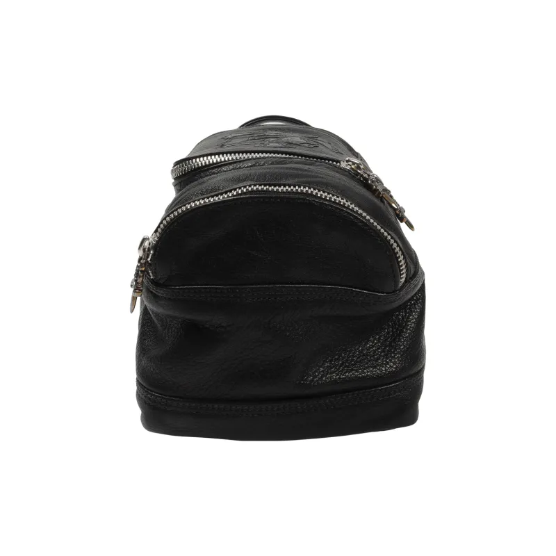 Chrome Hearts Leather Bucket Bags Handbags Unisex Black-2