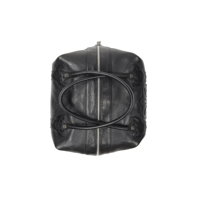 Chrome Hearts Leather Bucket Bags One Shoulder Handbags Regular Women's Black-4