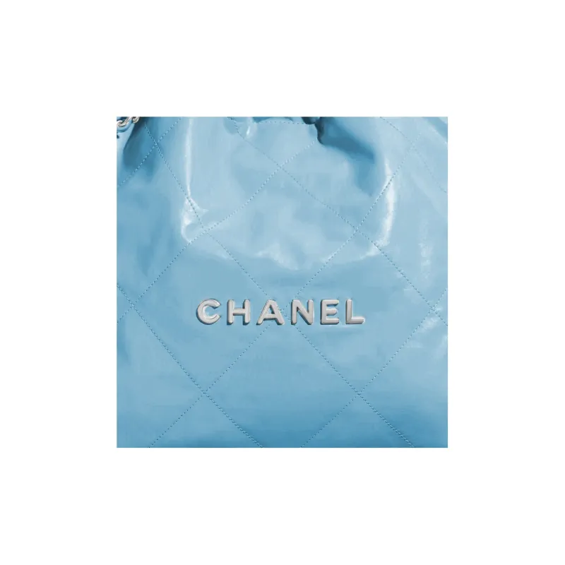 CHANEL 22Bag Bright Calfskin Trash Bag, Tote Bag, Shopping Bag, Handbag, Shoulder Bag Women's Royal Blue-3
