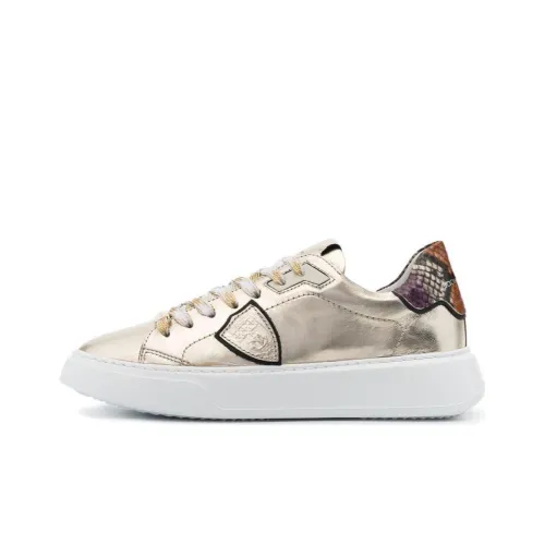 PHILIPPE MODEL Low-Top Skateboard Shoes Women's Gold