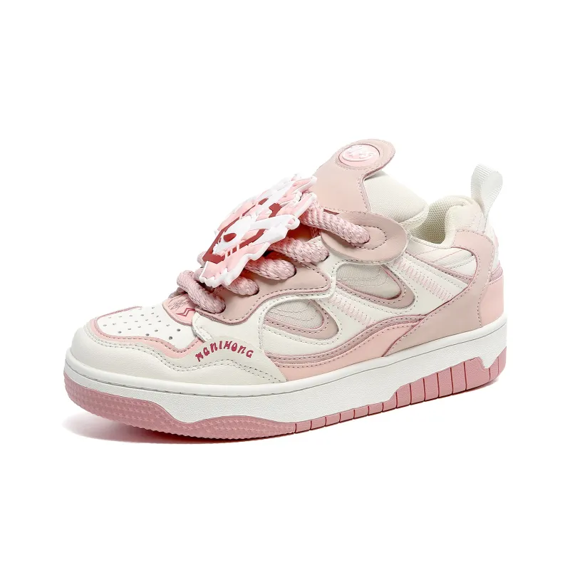 MR.PESIN Low Top Skateboard Shoes Unisex Pink-1