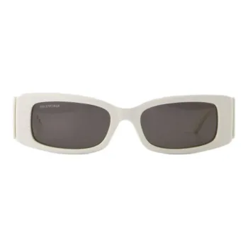 Balenciaga Plastic Square Sunglasses Women's White
