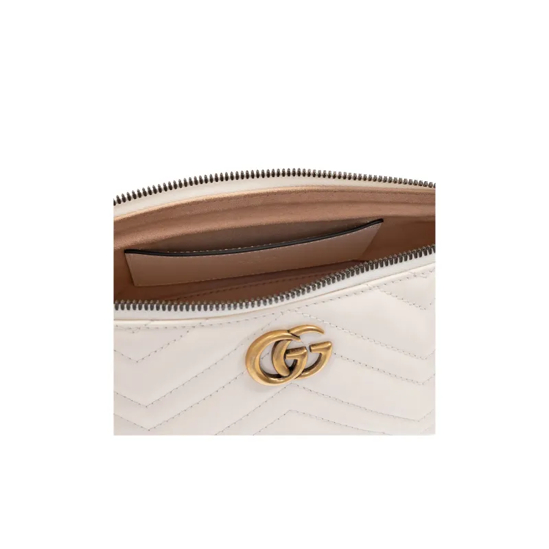 GUCCI GG Marmont Leather Handbags Shoulder Bags Women's White-7