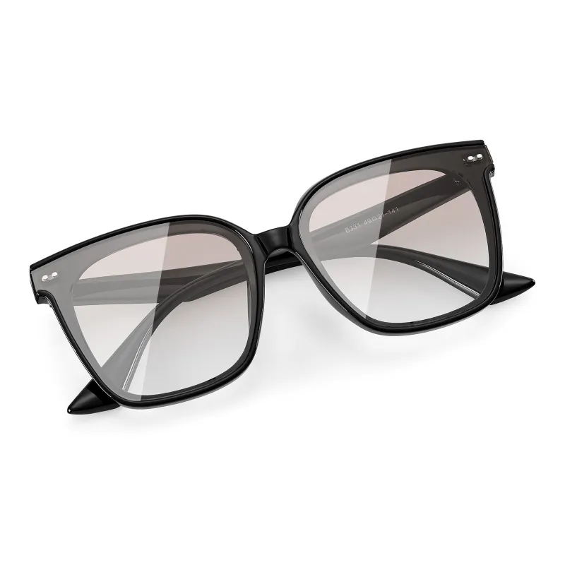 ENFANTIN Square Sunglasses Unisex Black Frame-8