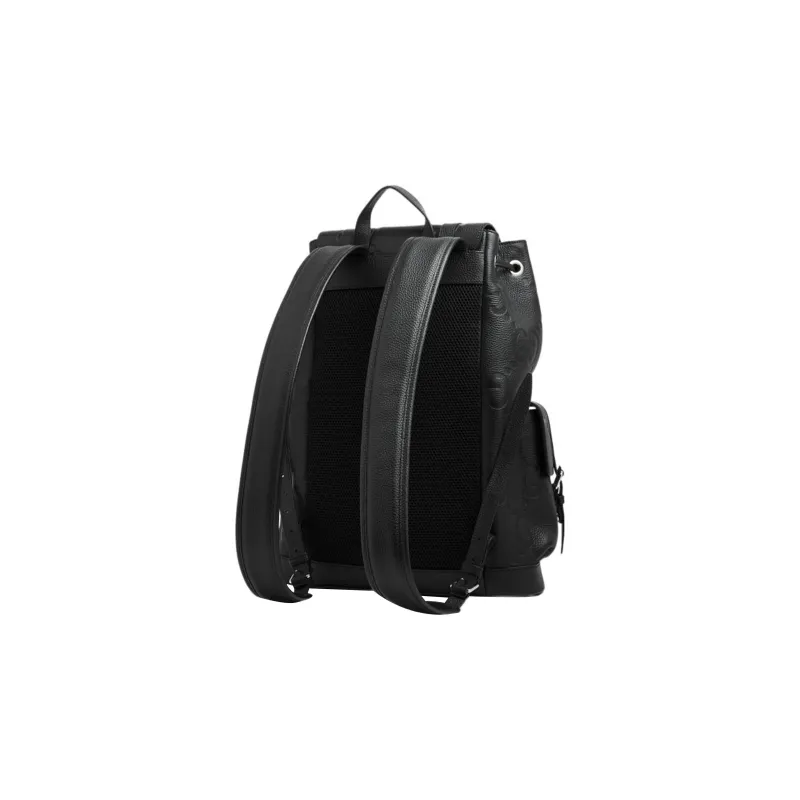 GUCCI Leather Backpack Tubas Men's Black-1