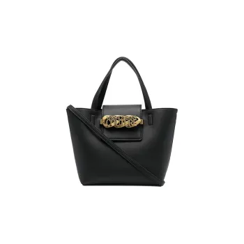 VERSACE JEANS COUTURE Polyester Tote Bag, Shopping Bag, Shoulder Bag, Handbag Tubas Women's Black