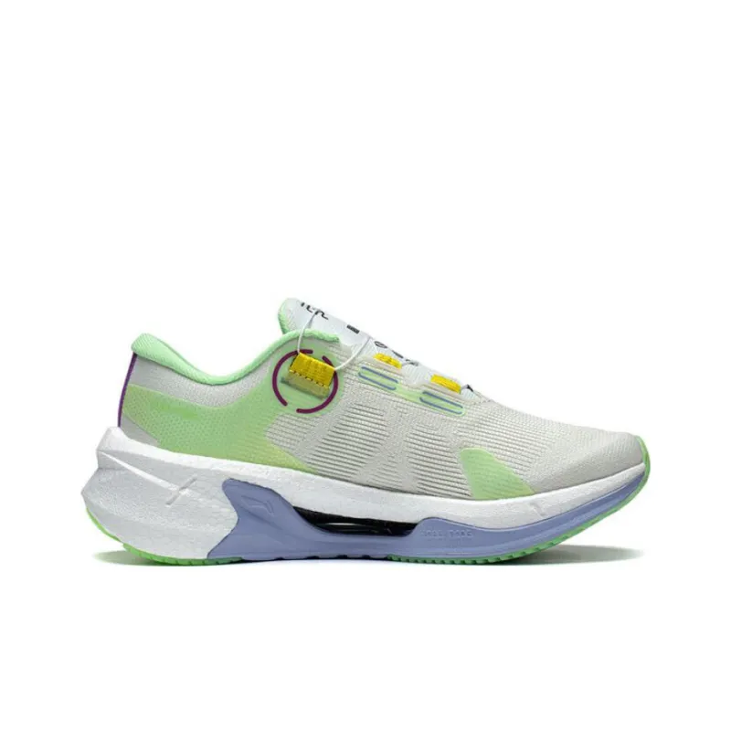 LiNing Furious Rider 7.0 PRO Anti Slip Wear Resistant Low Top Running Shoes Women's Green White Blue-1