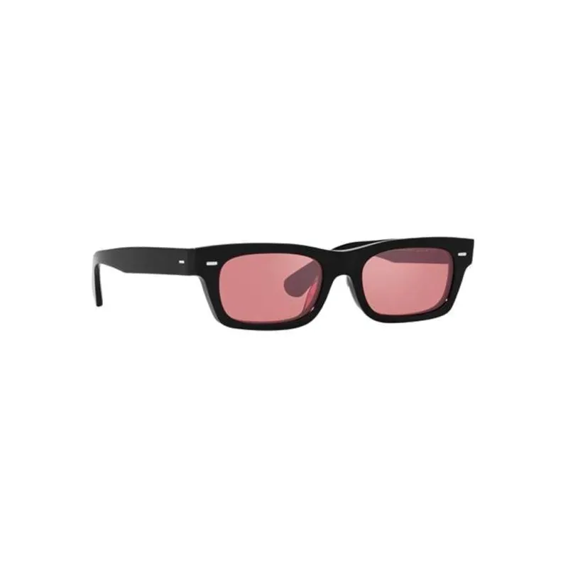 Oliver Peoples Plastic Square Sunglasses Unisex Black-1