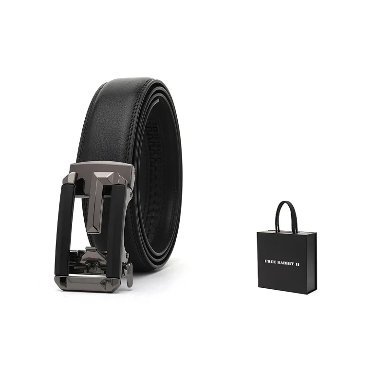 FREE RABBITⅡ Automatic Buckle Youth Leather Belts Men's 3.5cm-3