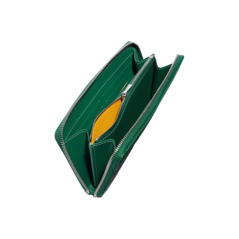 GOYARD MATIGNON Canvas With Leather Clutch Wallet Large Size Unisex 11 Colors-16