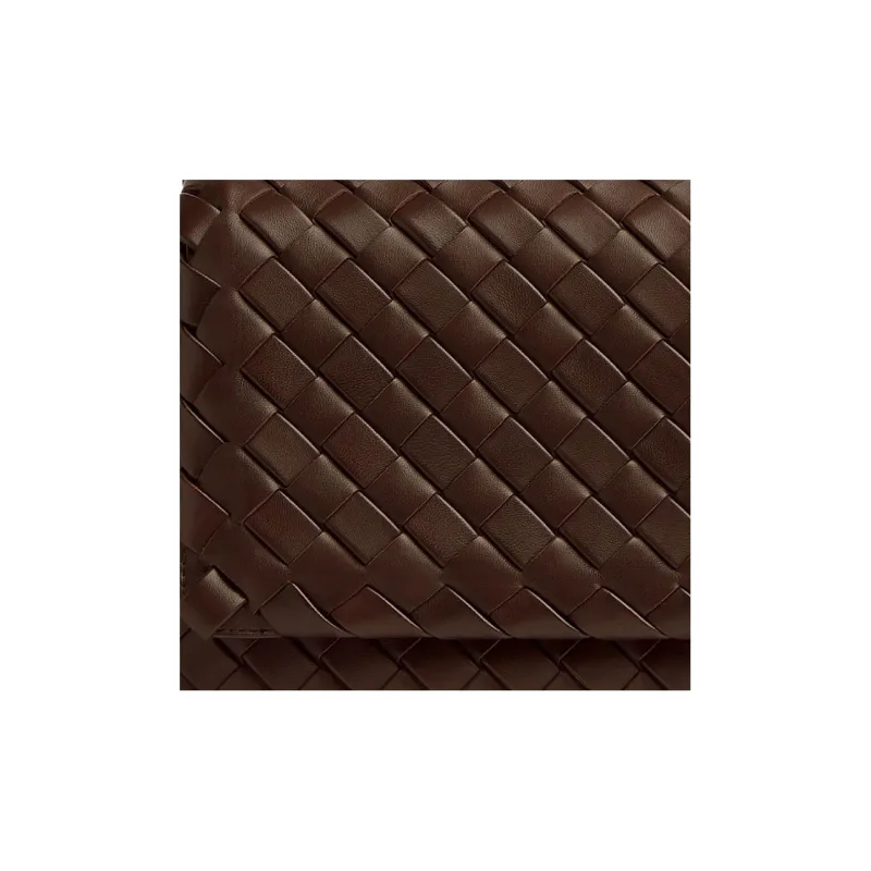 Bottega Veneta Leather Shoulder Bag, Crossbody Bag Trumpets Men's Brown-4