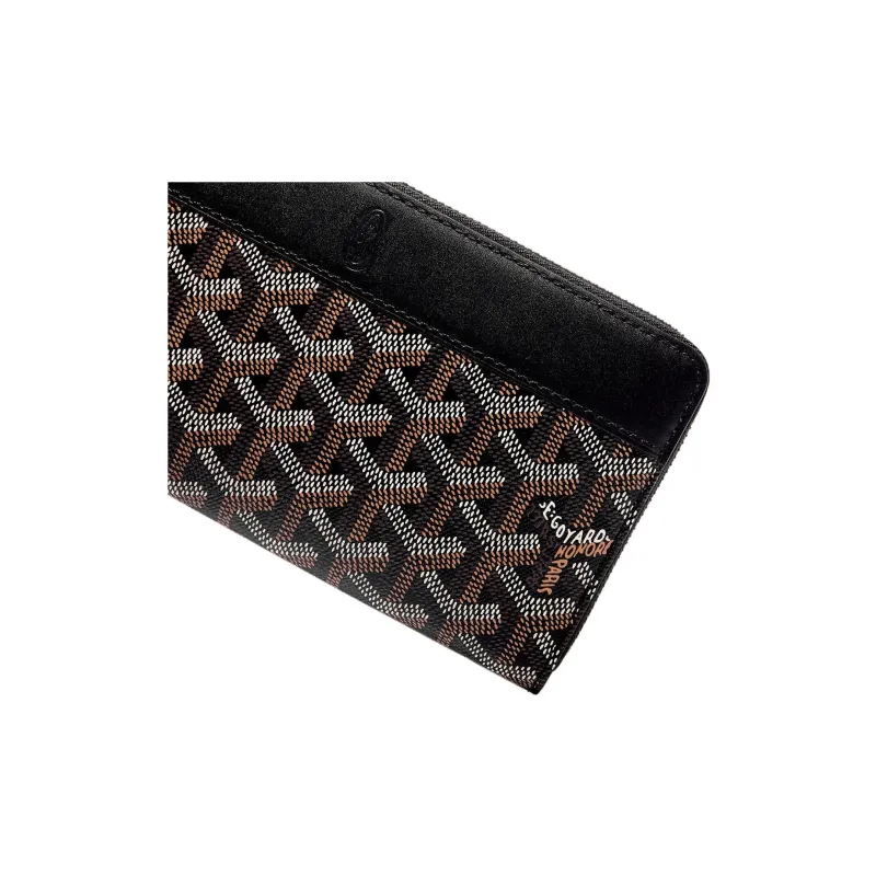 GOYARD MATIGNON Canvas With Leather Clutch Wallet Large Size Unisex 11 Colors-2