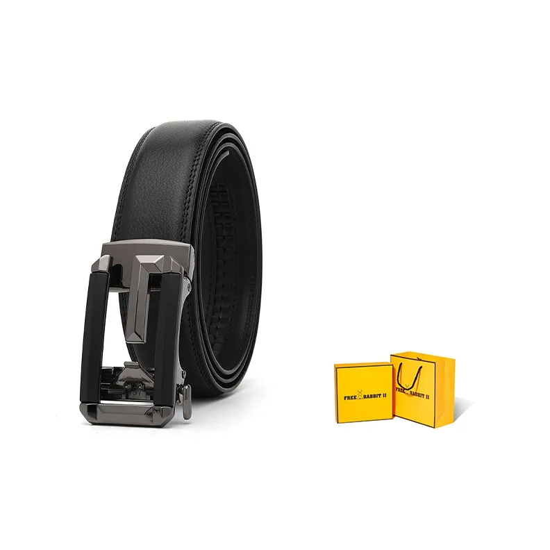 FREE RABBITⅡ Automatic Buckle Youth Leather Belts Men's 3.5cm-0