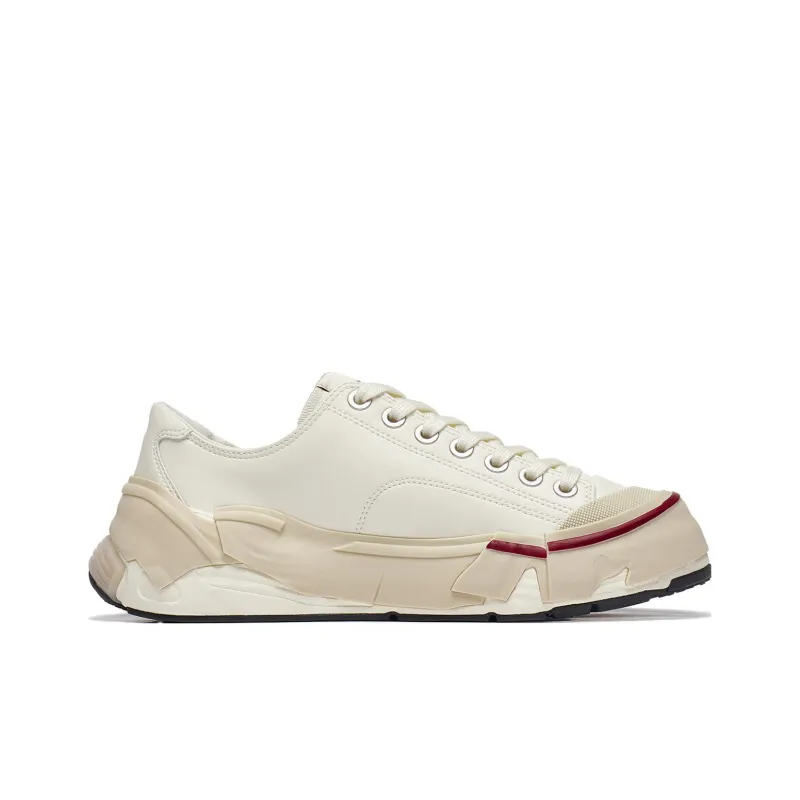 LiNing Fearless Wear resistant And Lightweight Low Top Skateboard Shoes Men's Vanilla White-1