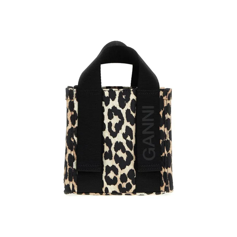 GANNI Polyester Tote Bag Shopping Bag Shoulder Bag Crossbody Bag Handbag Mini Women's Multicolor-1