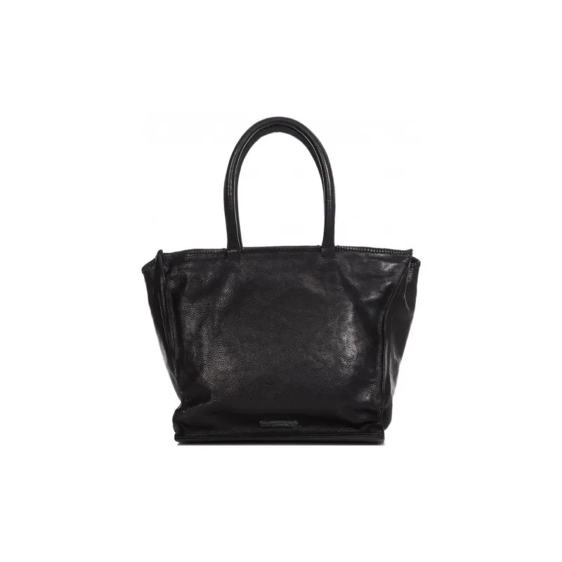 Chrome Hearts Leather Tote Bag Shopping Bag Shoulder Bag Handbag Women's Black-3