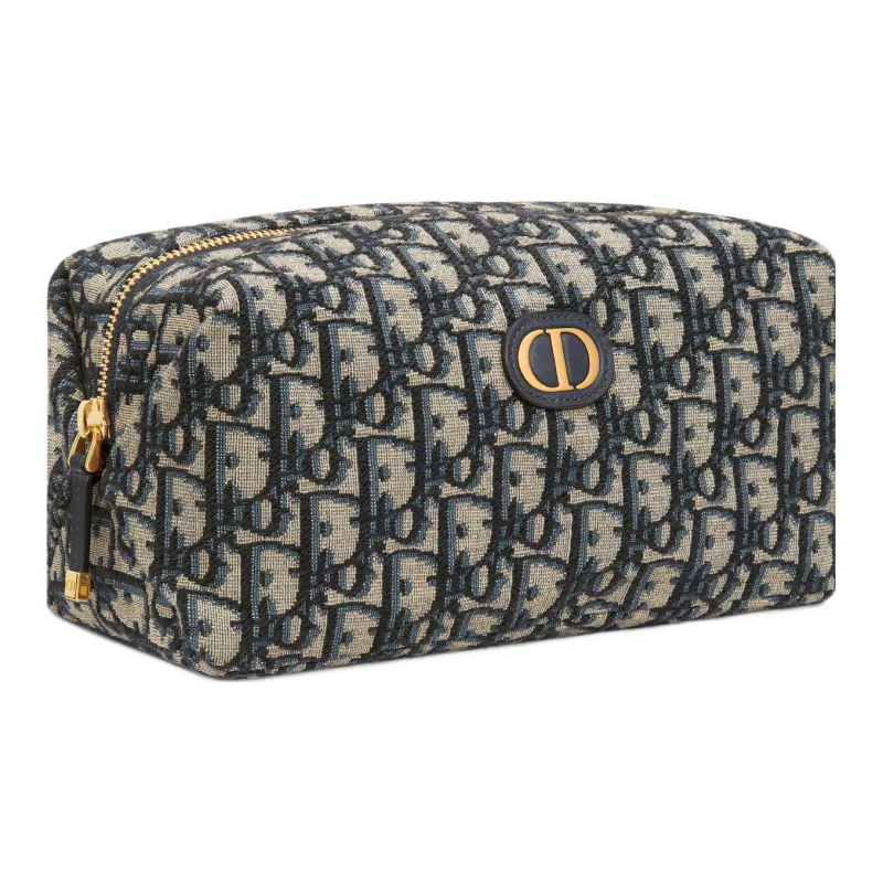 DIOR 30 Montaigne Oblique Jacquard Fabric Clutch Regular Women's Blue-1