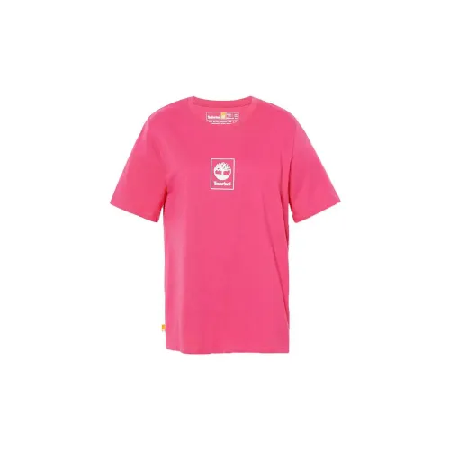 Timberland T-Shirts Women's Rose Red