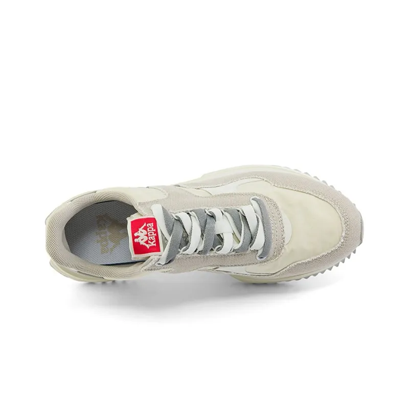 Kappa Anti Slip Wear Resistant Low Top Running Shoes Unisex White Gray-1
