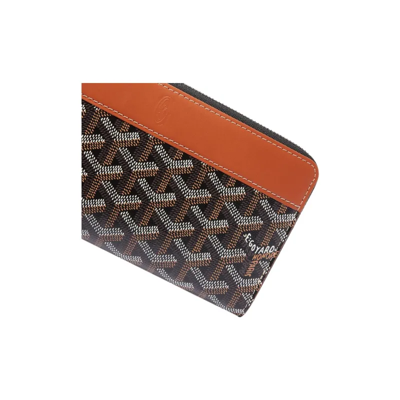 GOYARD MATIGNON Canvas With Leather Clutch Wallet Large Size Unisex 11 Colors-8
