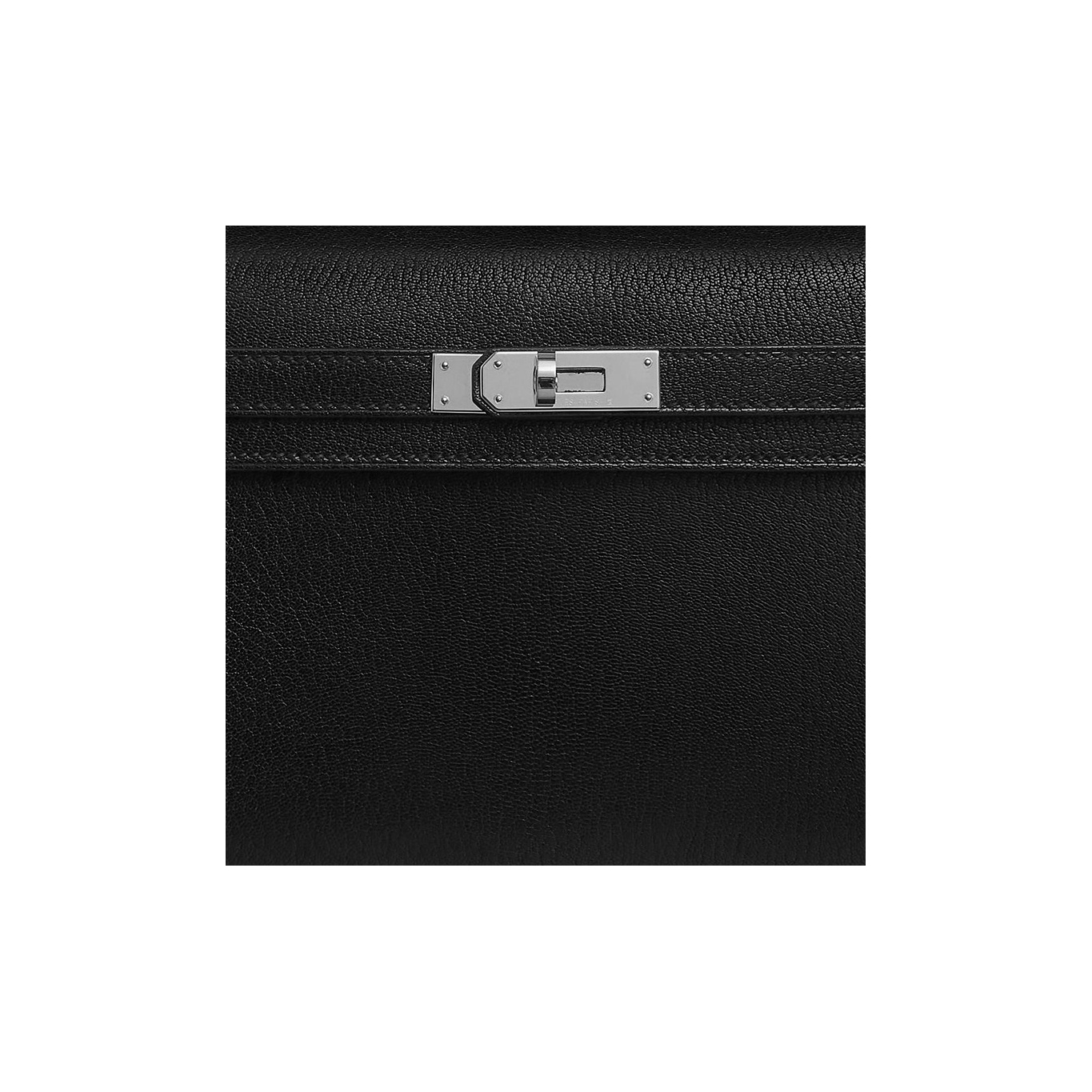 HERMES Kelly Elan Chevre Goatskin Shoulder Bag Handbag