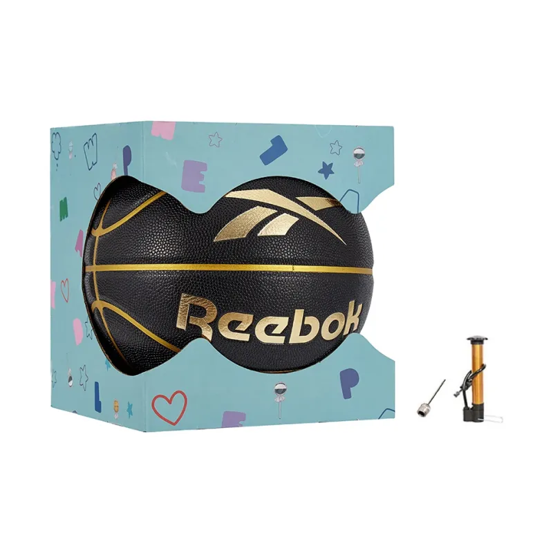 Reebok PU Basketball Black Gold Size 7 Training Unisex-4