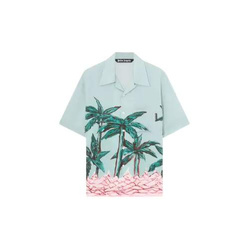 PALM ANGELS Palms Row Button-up Bowling Shirt