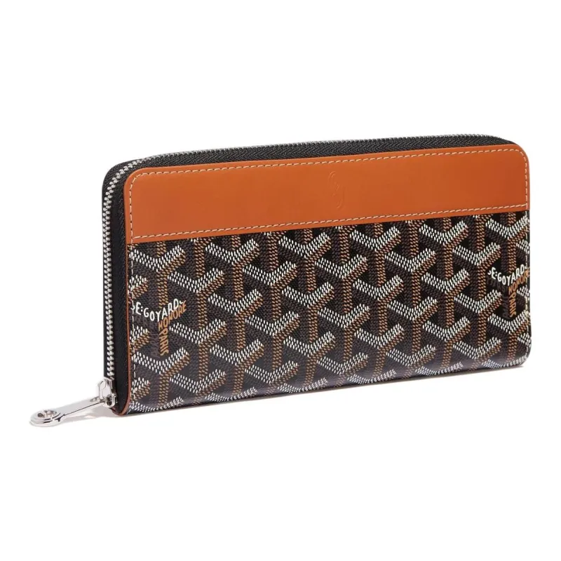 GOYARD MATIGNON Canvas With Leather Clutch Wallet Large Size Unisex 11 Colors-6