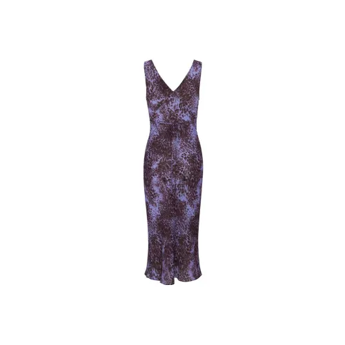 Réalisation Par Sleeveless Dresses Women's Purple Leopard