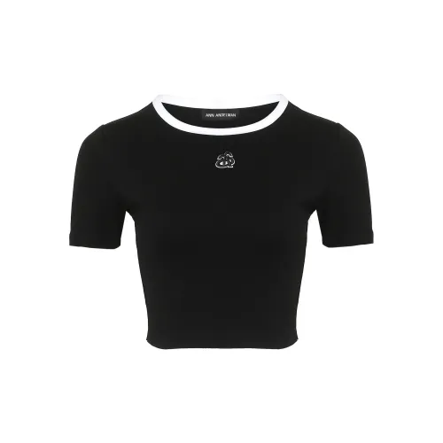 Ann Andelman Crop Tops Women's Black