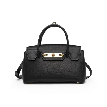 ELLE Cowhide Leather Material Fits A 15 Inch Laptop, Crossbody Texture Handbag Medium Size Women's Multicolor