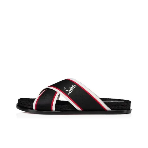 Christian Louboutin Slide Slippers Men Black