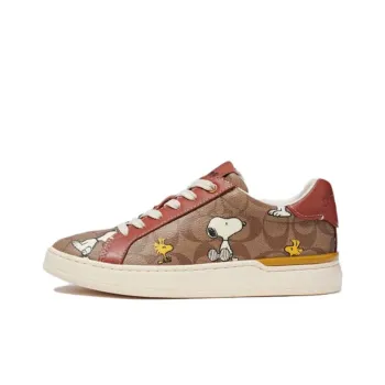 COACH Low Top Skateboard Shoes Men's Khaki