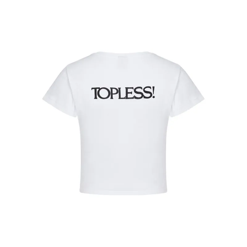 Réalisation Par Crop Tops Women's White-1