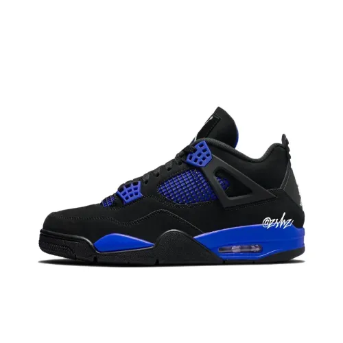 Jordan Air Jordan 4 Cushioning Mid Top womens air jordan 1 high og satin snake Men's Black Blue
